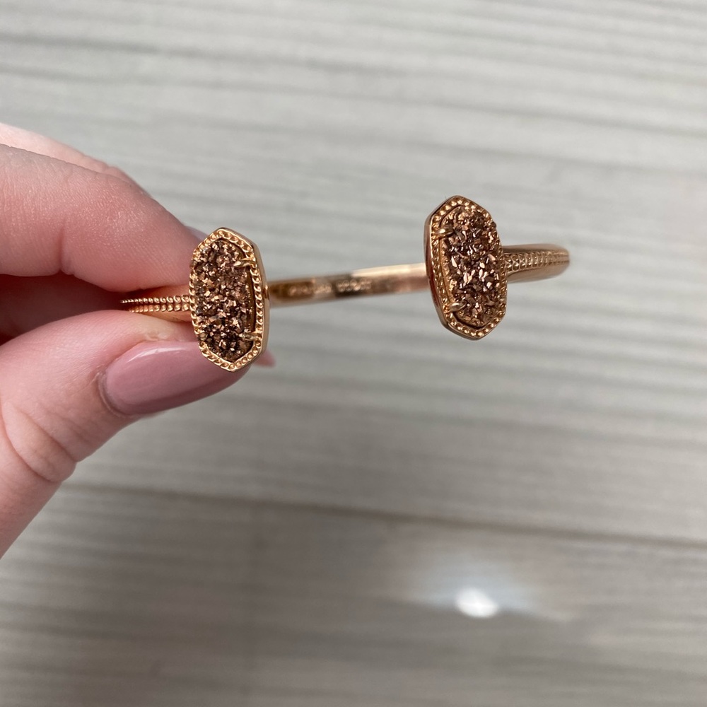 Kendra Scott Elton Bracelet Rose Gold Druzy